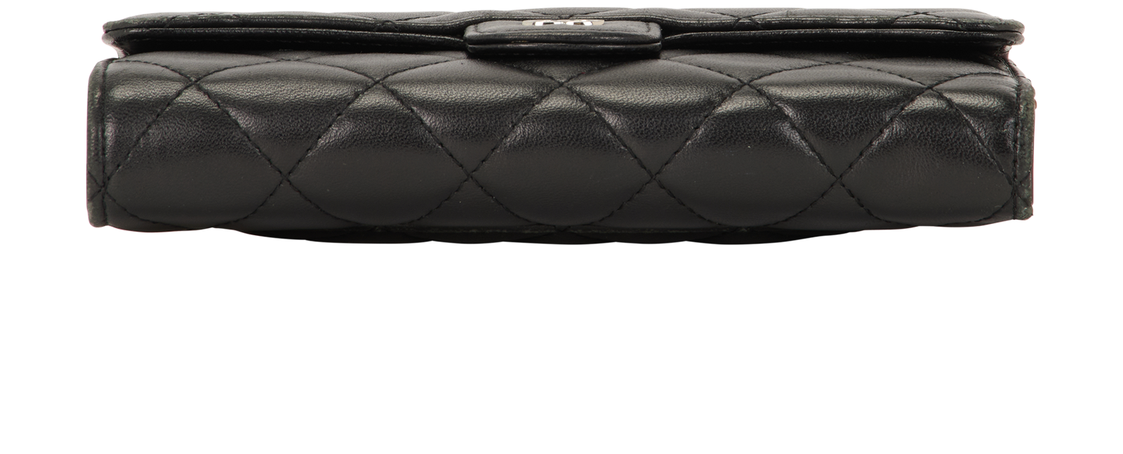 Chanel Classic Flap Long Wallet, &pound;295, Accessories, Black, Lambskin Leather, Top view